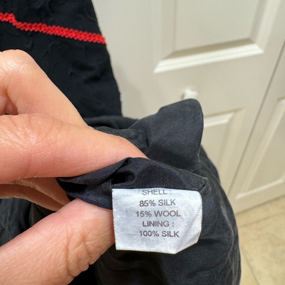 Tocca Black Wool and Silk Midi Dress in UK 8 - Picture 4 of 5